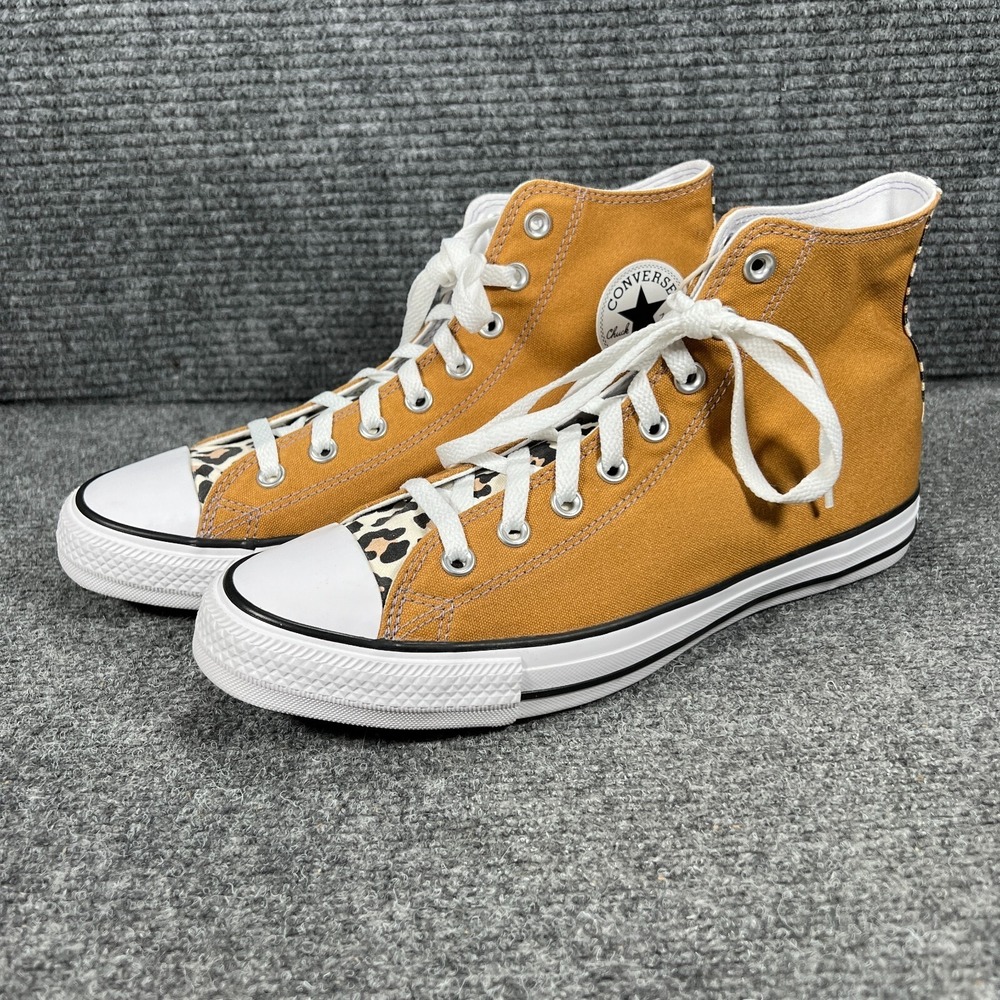 Converse All Stars Chuck Taylor Shoes Mens 9.5 Womens 11.5 Brown Canvas